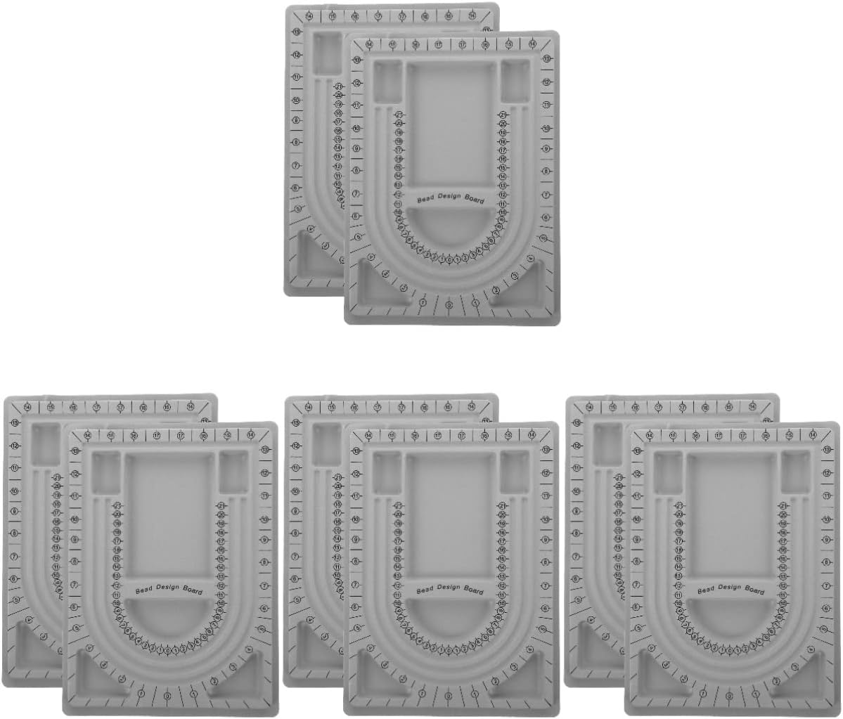 COHEALI 8 Pcs Beaded Storage Tray Bead Board for Necklaces Beading Design Tray