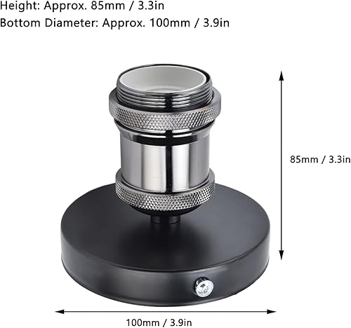 Miniatura 7 de Soporte de caja de salida de una pieza, E26 E27 Base de porcelana Soporte de lámpara de iluminación con parte superior con cable para cocina,