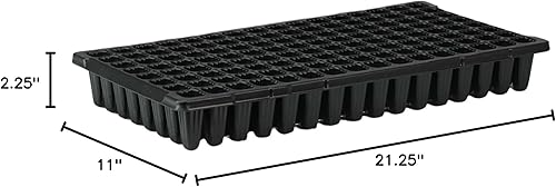 Miniatura 7 de Bootstrap Farmer Bandeja de plántulas de 128 celdas, extra fuerte, paquete de 5 bandejas de cultivo de semillas para iniciar la propagación de