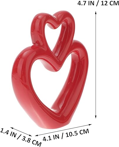 Miniatura 2 de Abaodam Decoración del hogar, decoración del hogar, oficina, estatua de corazón rojo, decoración de estatua de corazón, regalos de boda, regalo de