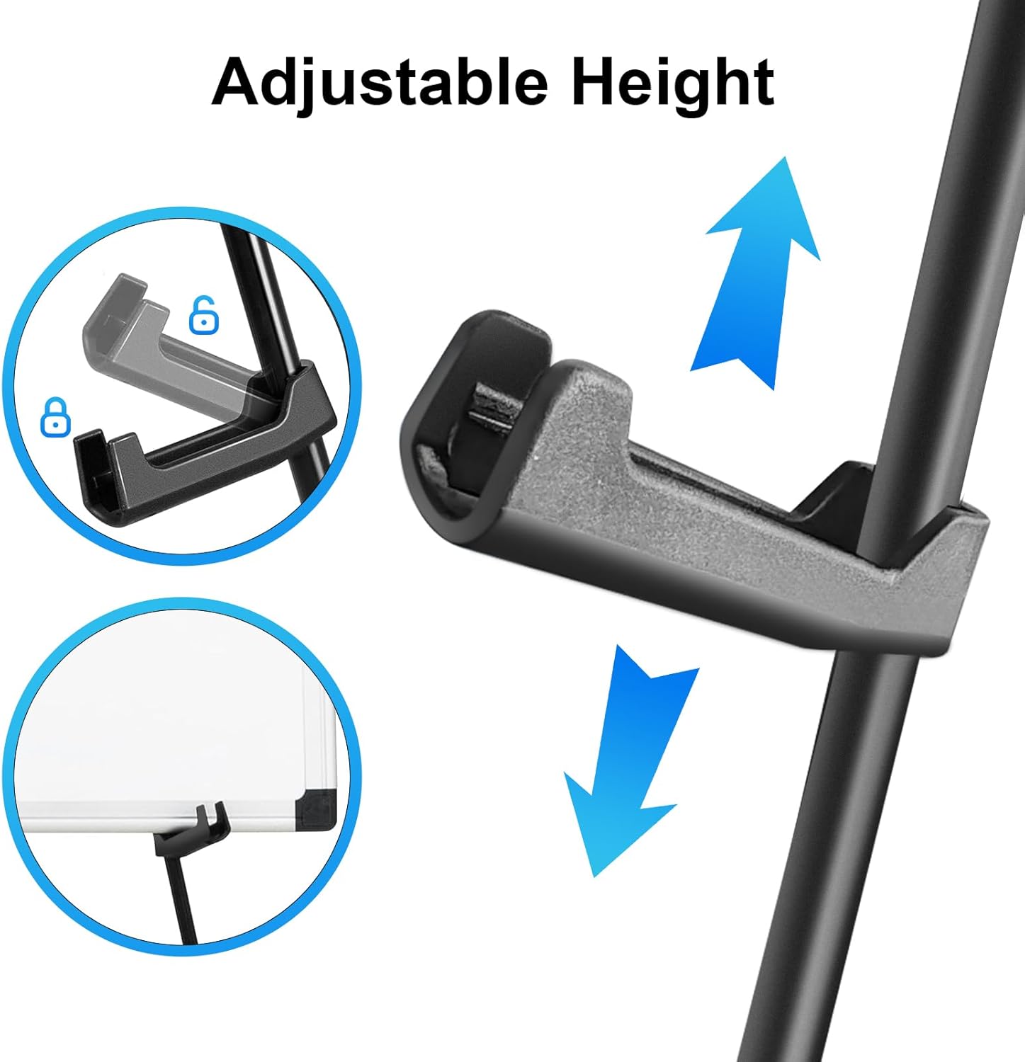 Folding Display Easel Stand, 63" Tall Floor Poster Easel, Adjustable Telescoping Art Easel, Easy Assembly, 2Pack