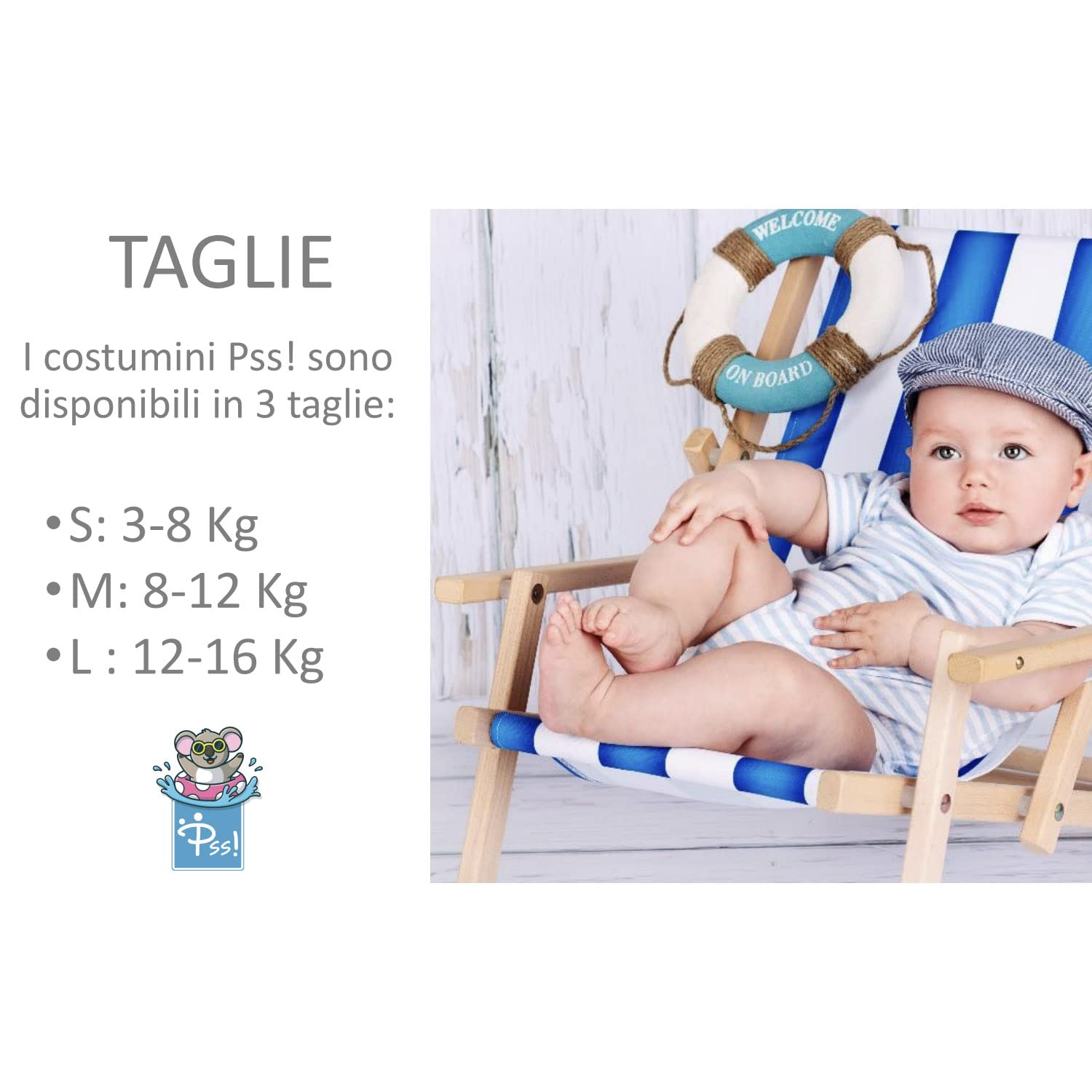 Pannolini piscina Costume contenitivo bambino Pannolino da nuoto Bambina GREEN BUBI M