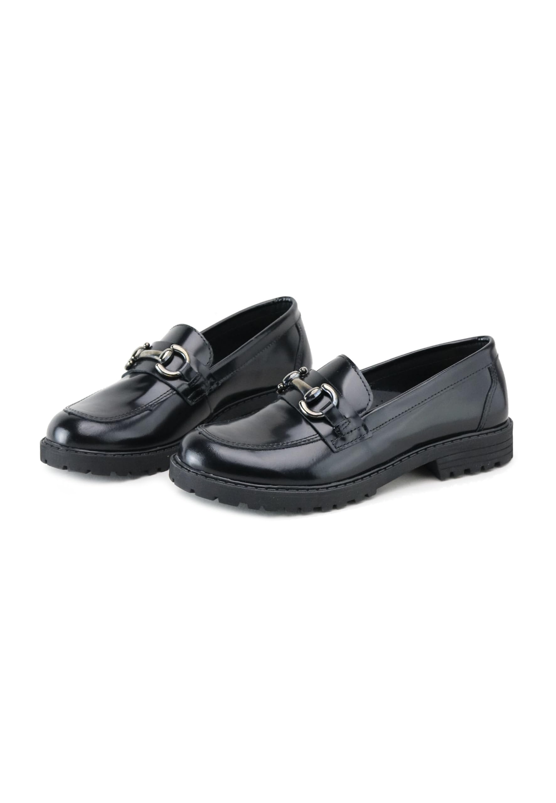 Eli Mocasines Hebilla Piel Luxor Negro Sibaritas 1957