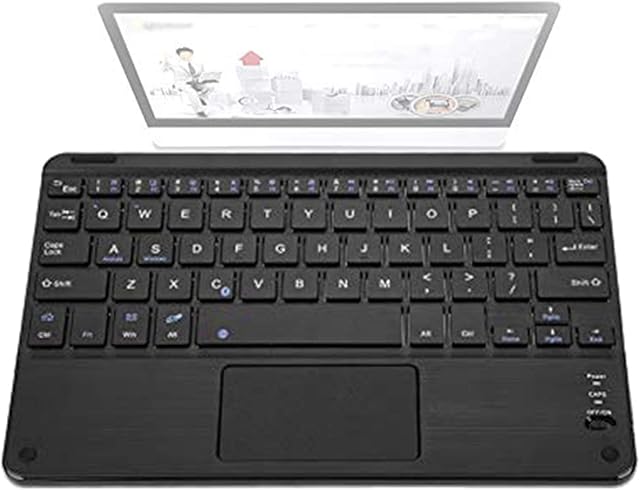 Bluetooth Keyboard with Touchpad, 9inch Ergonomic Scissors Feet Touchpad Keyboard,Ultra-thin Laptop/PC/Tablet/Phone Bluetooth Typewriter,for Android for iOS for Windows for OS X