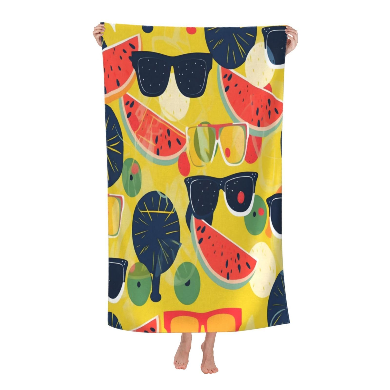LSRCPD Beach Towels Enjoy Summer2 Bath Gym Camping Swim For Men Women 80X130Cm