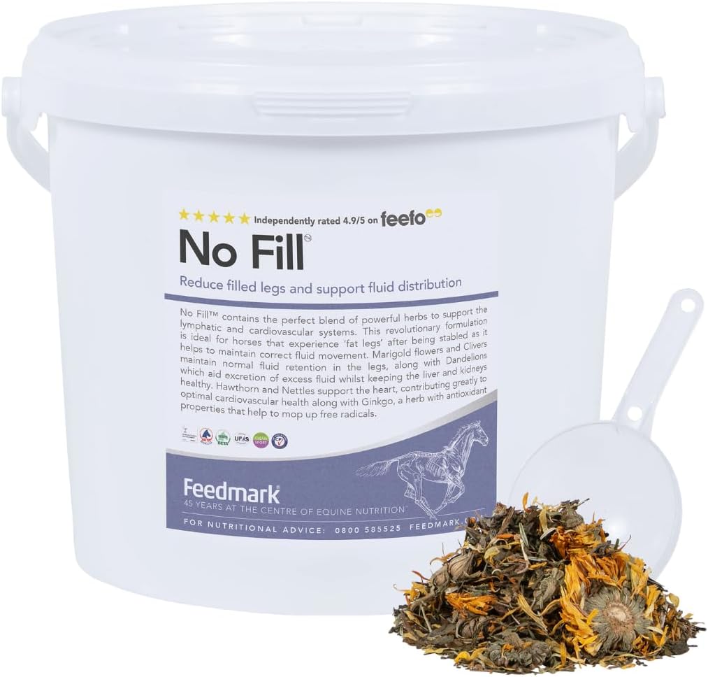– No Fill™ | Reduce Filled Legs and Support Fluid Distribution in Horses | 28 Days Supply | 1.3kg | 100% British Made