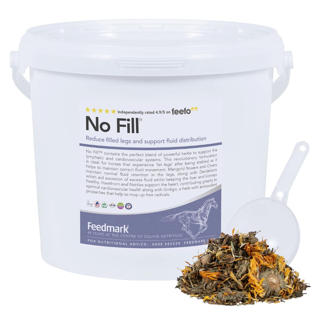 Feedmark No Fill™ | Reduce Filled Legs and Support Fluid Distribution in Horses | 56 Days Supply | 2.6kg | 100% British Made