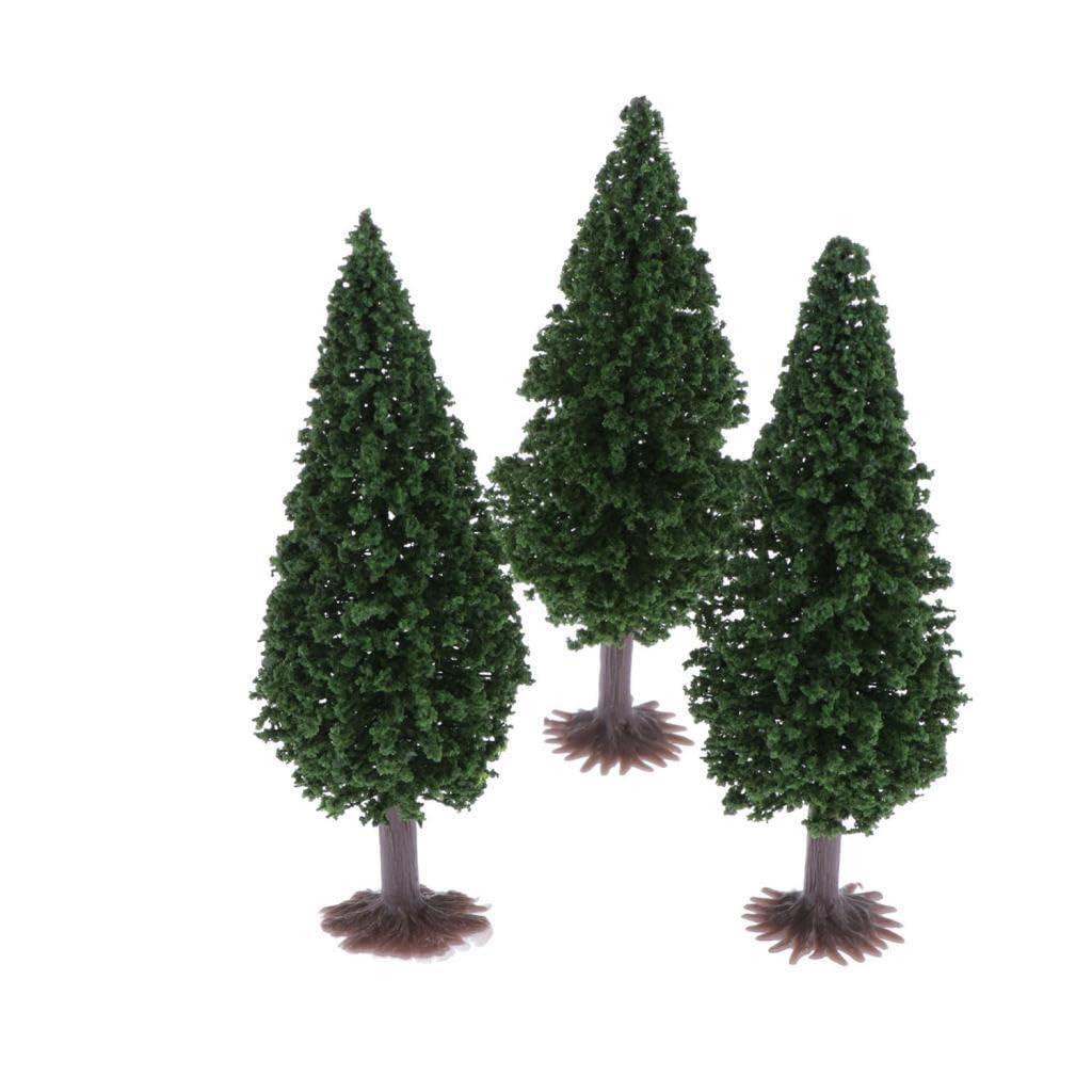MUXZSIZ Diorama Wargame Scenery Plastic Decoration Super Realistic Model Trees Architectural Model Supplies Creating Stunning Environment Miniature Green