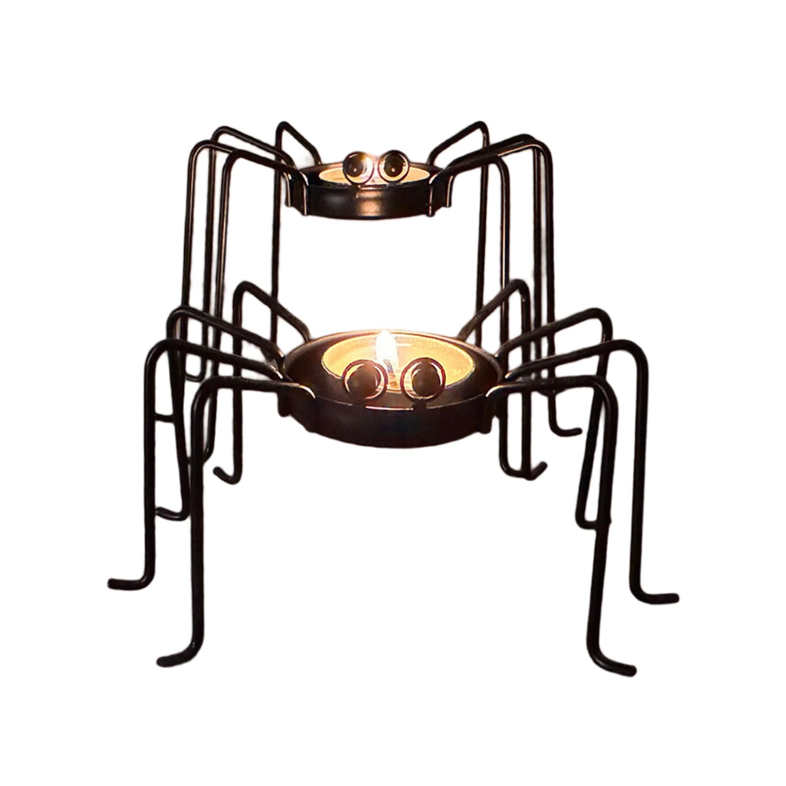 Halloween Spiders Holders, Halloween Decoration Candlestick Holders Decorative Tealight Holder for Home