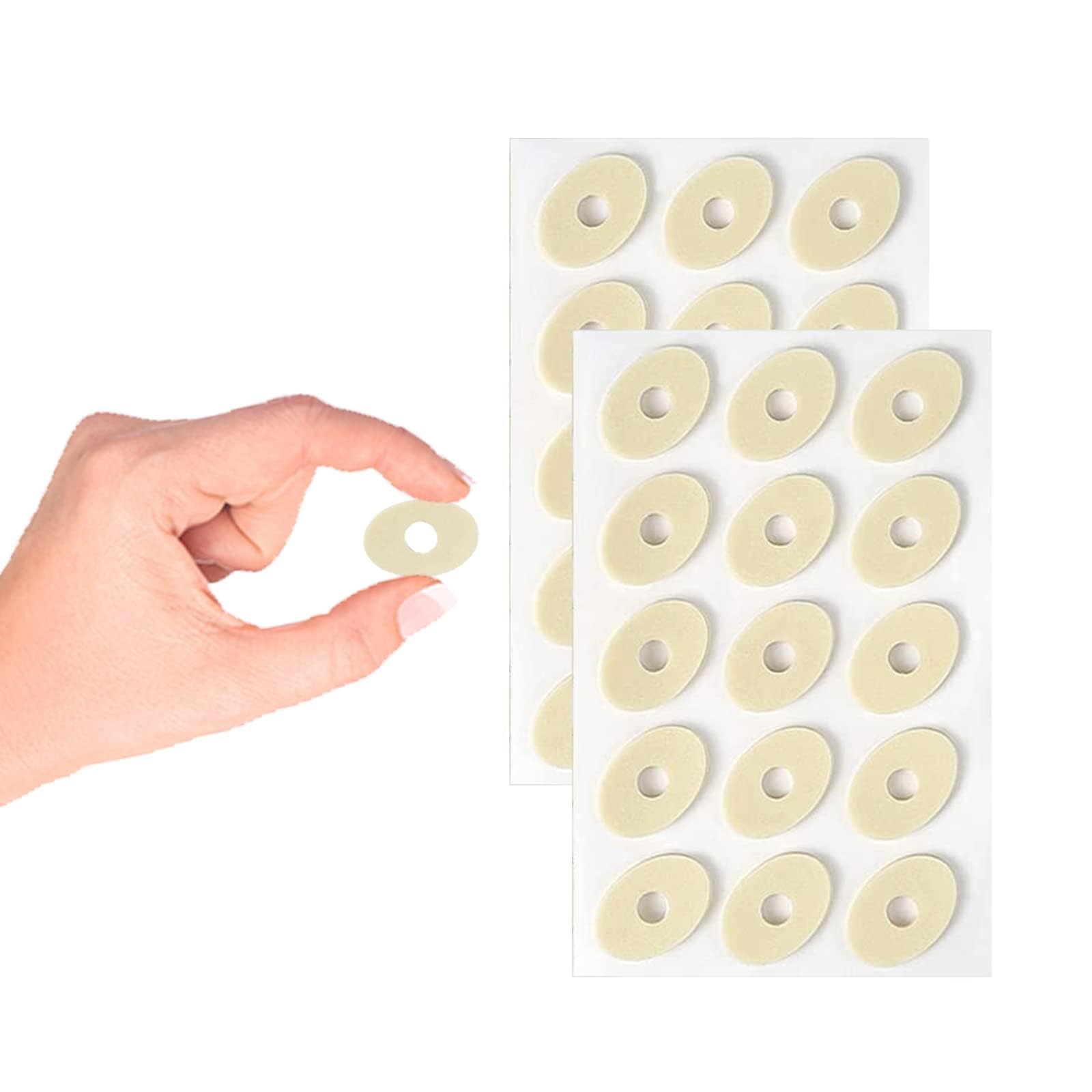 Corn Pads for Feet 30 Pcs Soft Corn Cushions Latex Foam Corn Plasters for Feet Self Adhesive Callus Pads Corn Pad Bunion Plasters Anti Corn Removal Friction Reduce Foot and Heel Pain
