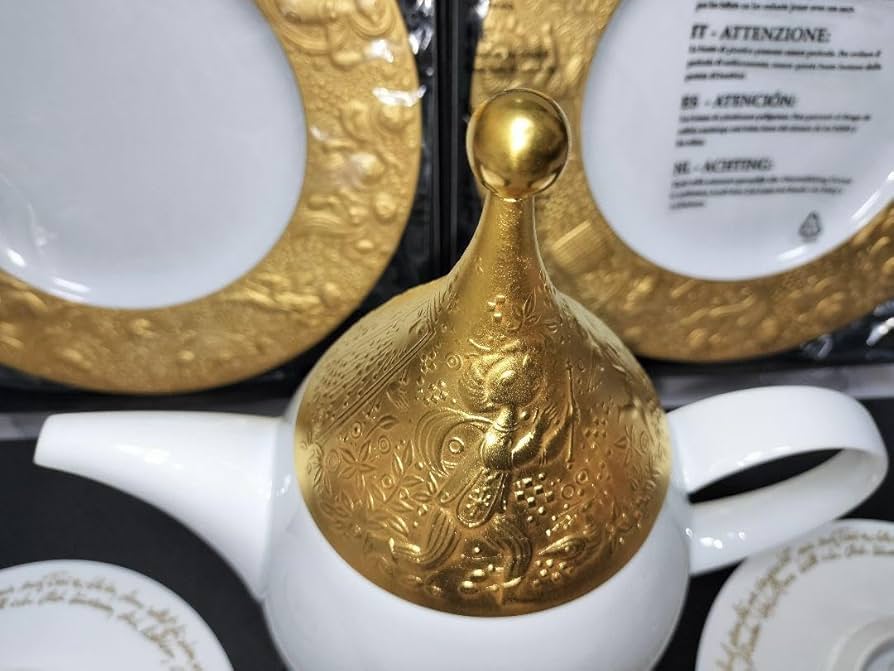 Rosenthal Magic Flute Gold Cup and Saucer Plate Pot : Amazon