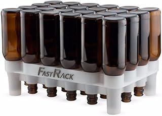 FASTFERMENT FRBB-24 FastRack stojak do suszenia butelek piwa, tworzywo sztuczne HDPE klasy spożywczej, biały