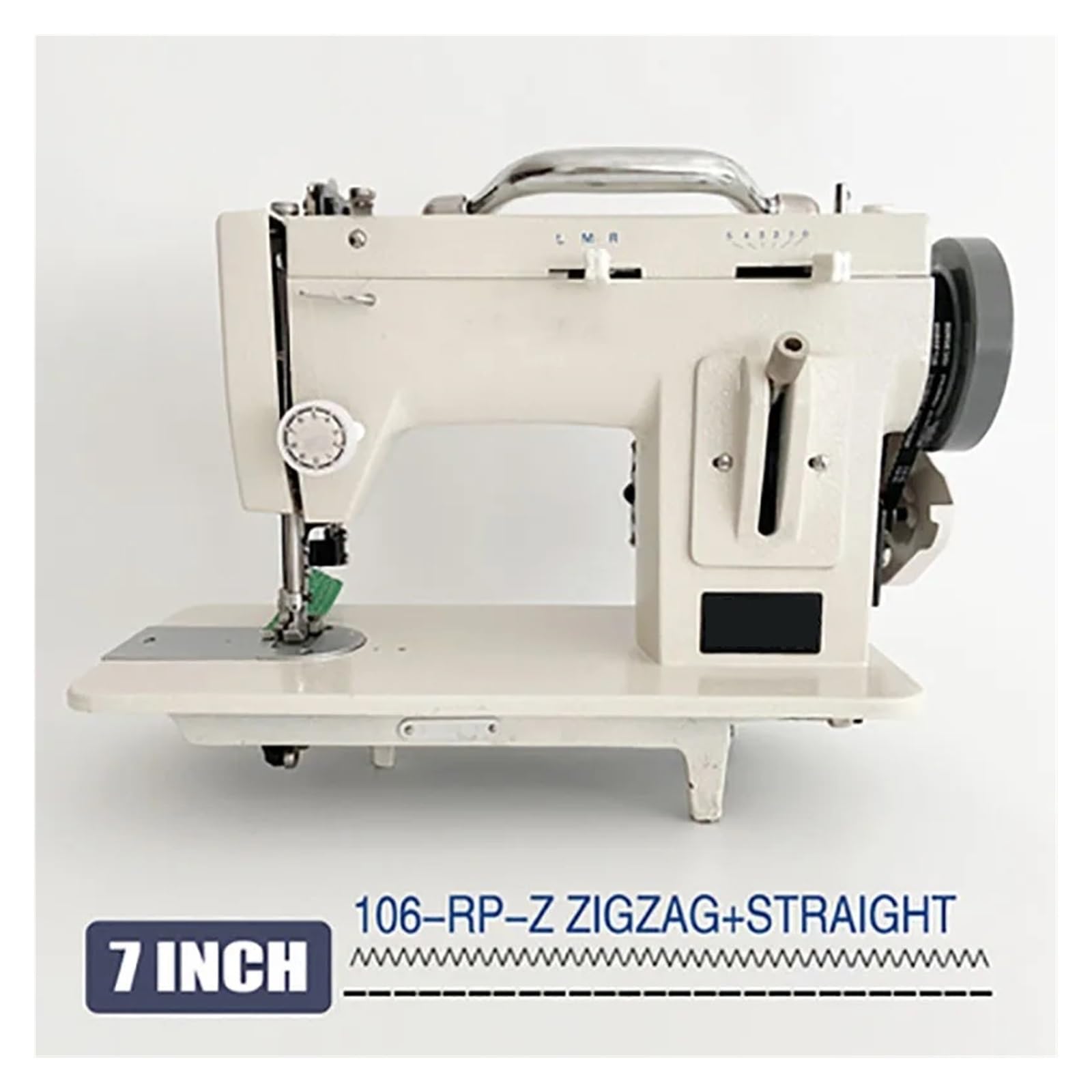 Macchina Da Cucire Elettrica For Materiali Spessi For Carichi Pesanti E Piedino For Camminare In Pelle Con Braccio A Punto Zigzag(7 inch)