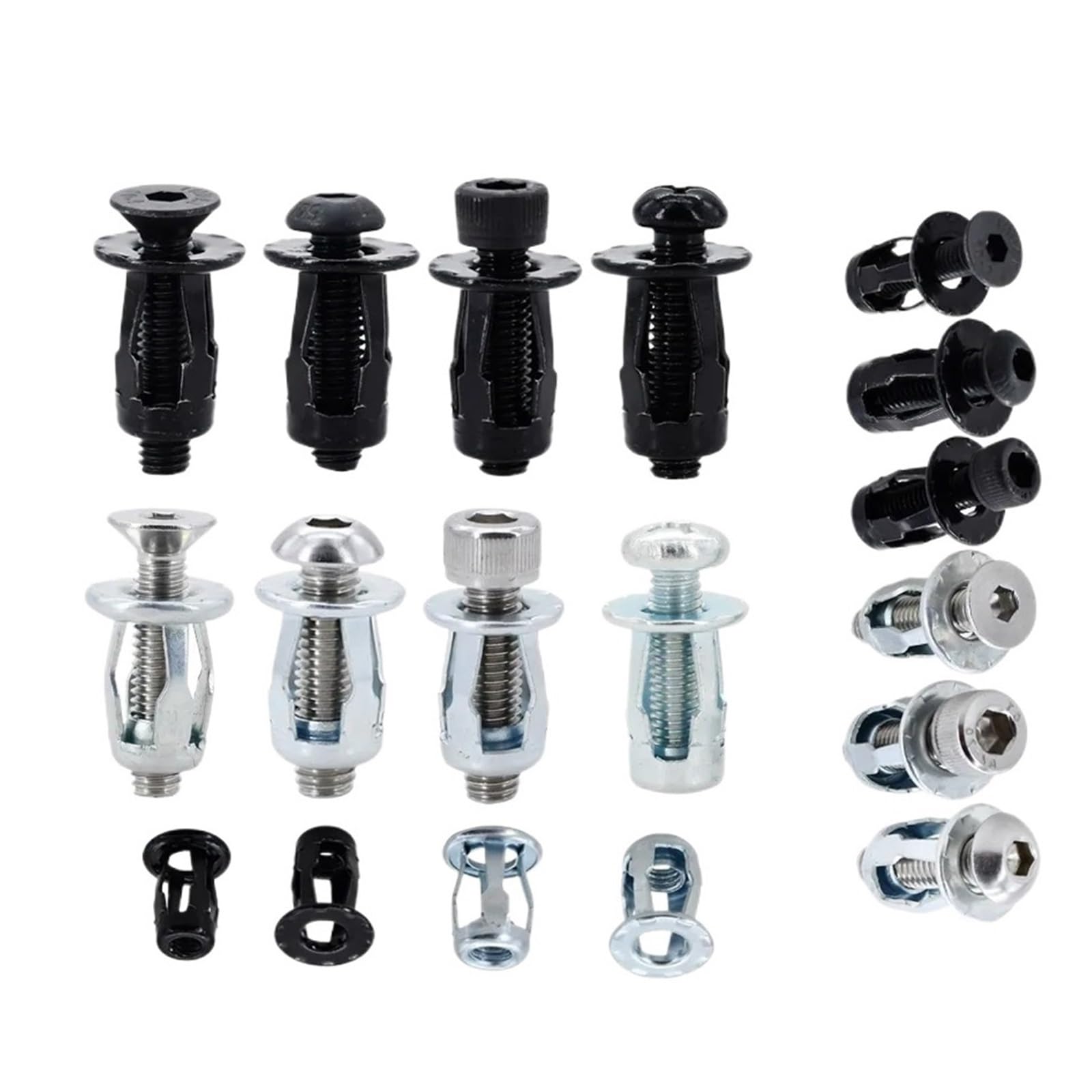M4 M5 M6 M8 Panel License Plate Lock Fixing Screw Bolt Nut Kit