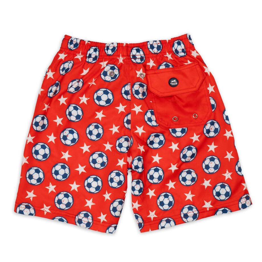 ChalkTalkSPORTS Soccer Swim Trunks | Swim Board Shorts | Youth and Adult Sizes2