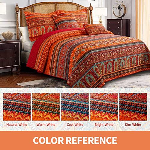 Twinrun Quilts Queen Size Quilt Bedding Set-Cotton Boho Bedding Sets Bed Covers Queen Quilt, Quilt Sets Farmhouse Bedspread Bedding Sets For All Seasons #TOP5