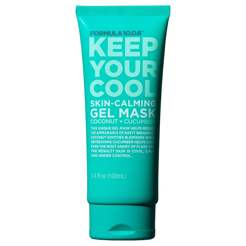 Máscara facial em gel FORMULA 10.0.6 Keep Your Cool com coco e pepino, 100 mL