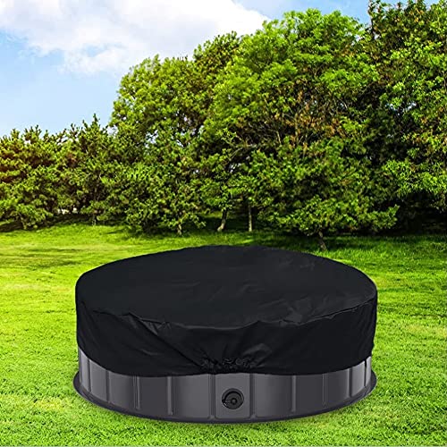 Ronde Hot Tub Cover Protector Outdoor Storage Waterdichte Spa Covers RIP Resistent Materiaal Hot Tub Protector Shield Heavy Dut Dust Wordt Living Covers for de winter (Color : A, Size : 120X30CM) - Image 2