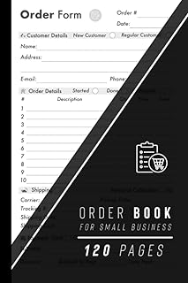 Order Book for Small Business: A5 Daily Sales Log - Purchase Record Journal - Customer Order Forms Tracker