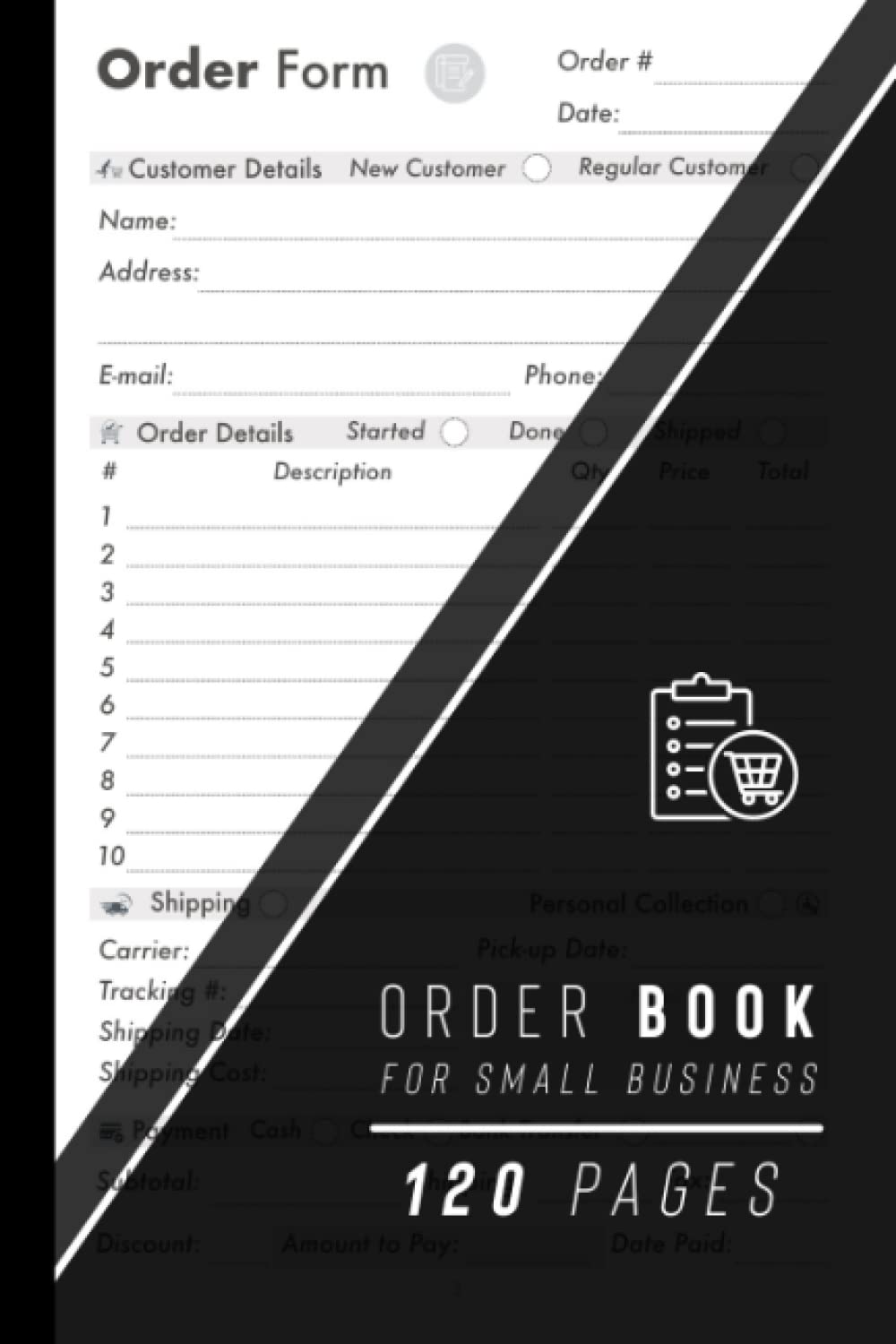Order Book for Small Business: A5 Daily Sales Log - Purchase Record Journal - Customer Order Forms Tracker