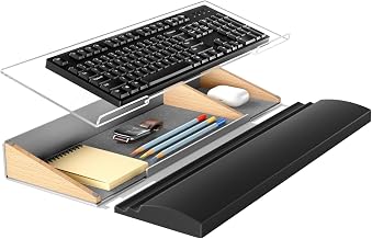 LOE (Japan Design) Wrist Rest, Desk Organizer, Multifunctional, Keyboard Tray, Armrest, Comfortable Work 1 Piece