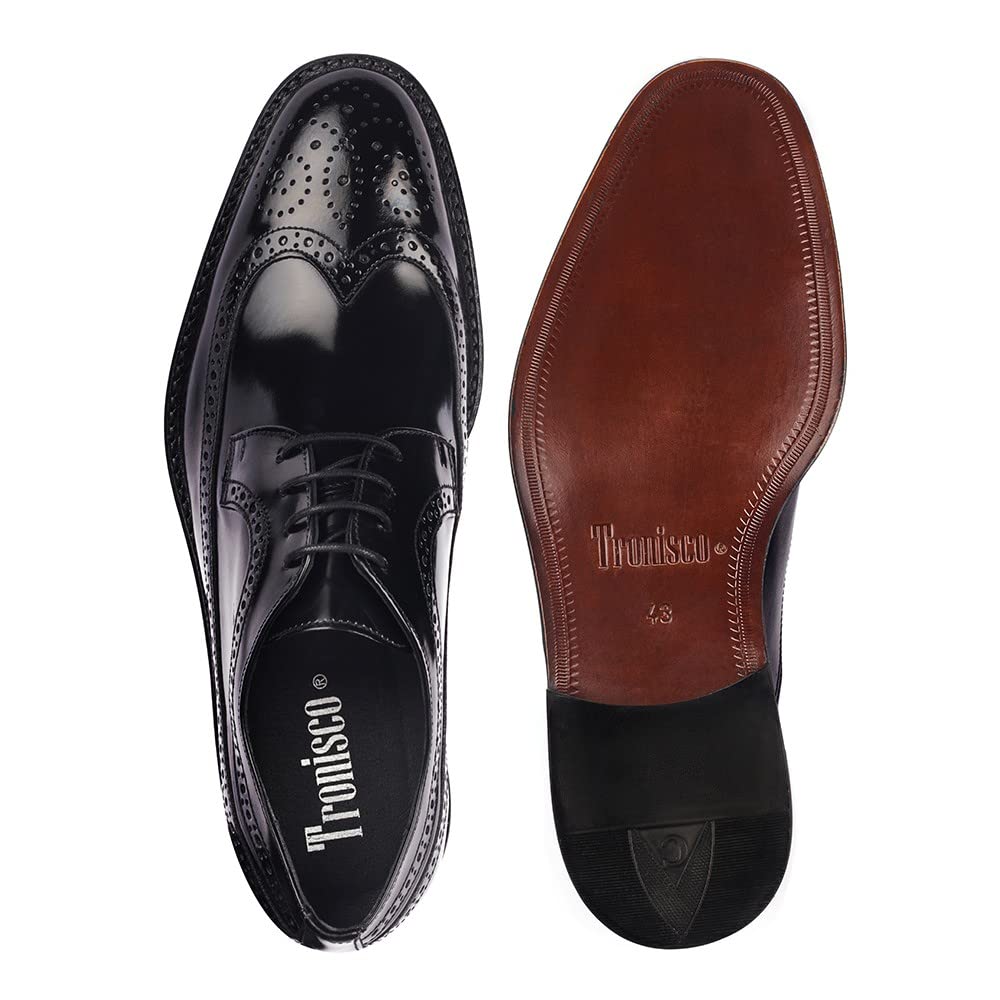 Scarpe con Rialzo da Uomo Che Aumentano l’Altezza Fino a 7 cm. Fabbricate in Pelle. Modello London