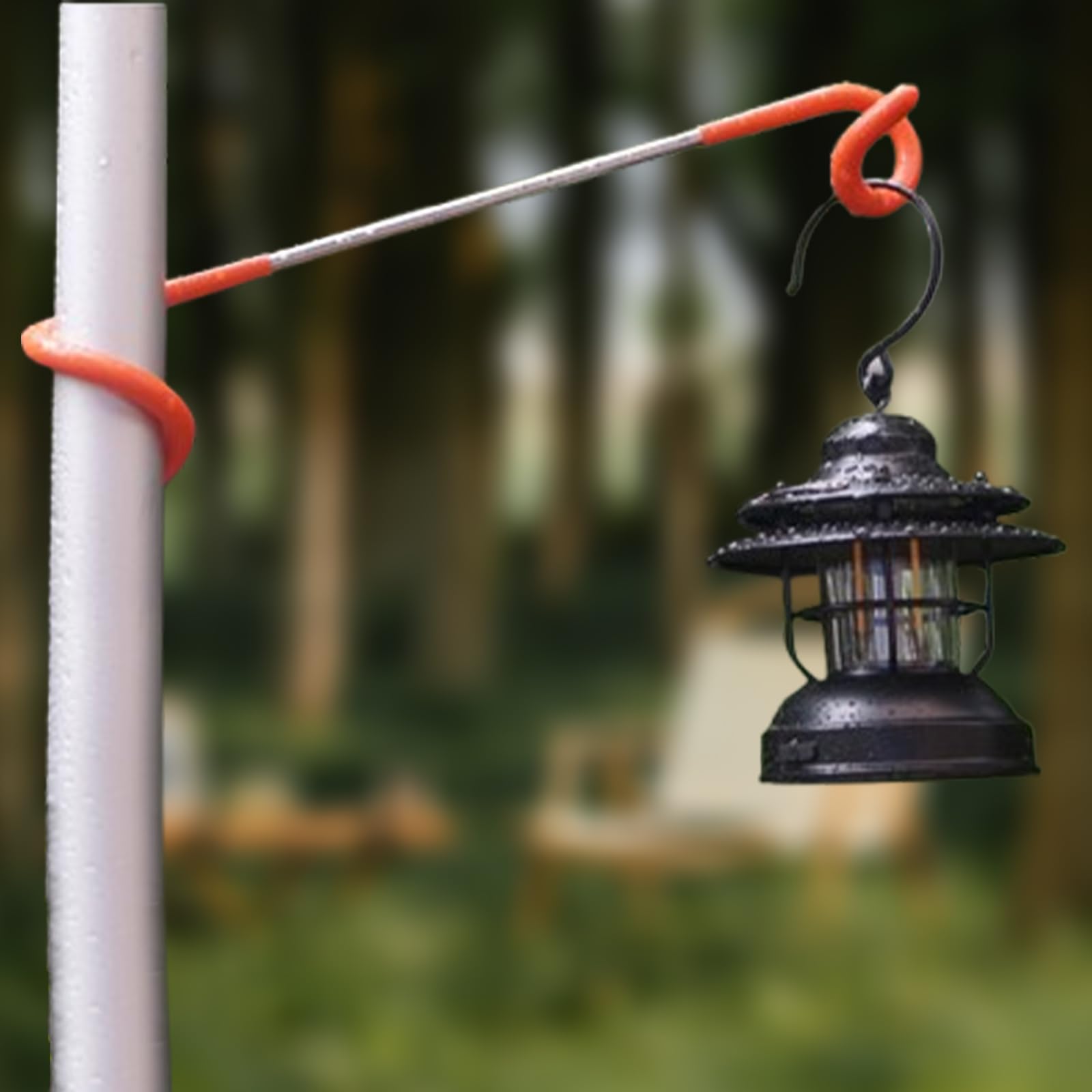 4 Pezzi Gancio per Lanterna da Campeggio, Porta Lanterna per Campeggio e Giardino, Gancio per S Doppia Testa, per Campeggio Gancio da Giardino, da Giardino