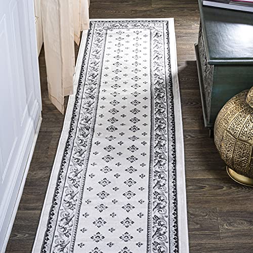 Tapete Cream/Light Gray 2x10 Runner JONATHAN Y
