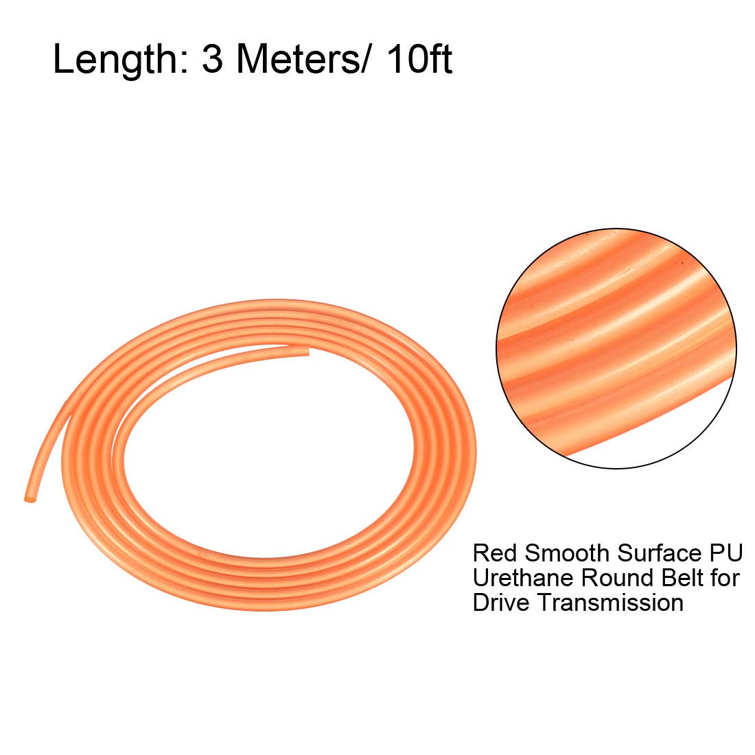 Mua Uxcell 10ft 4mm PU Transmission Round Belt High-Performance - View #9