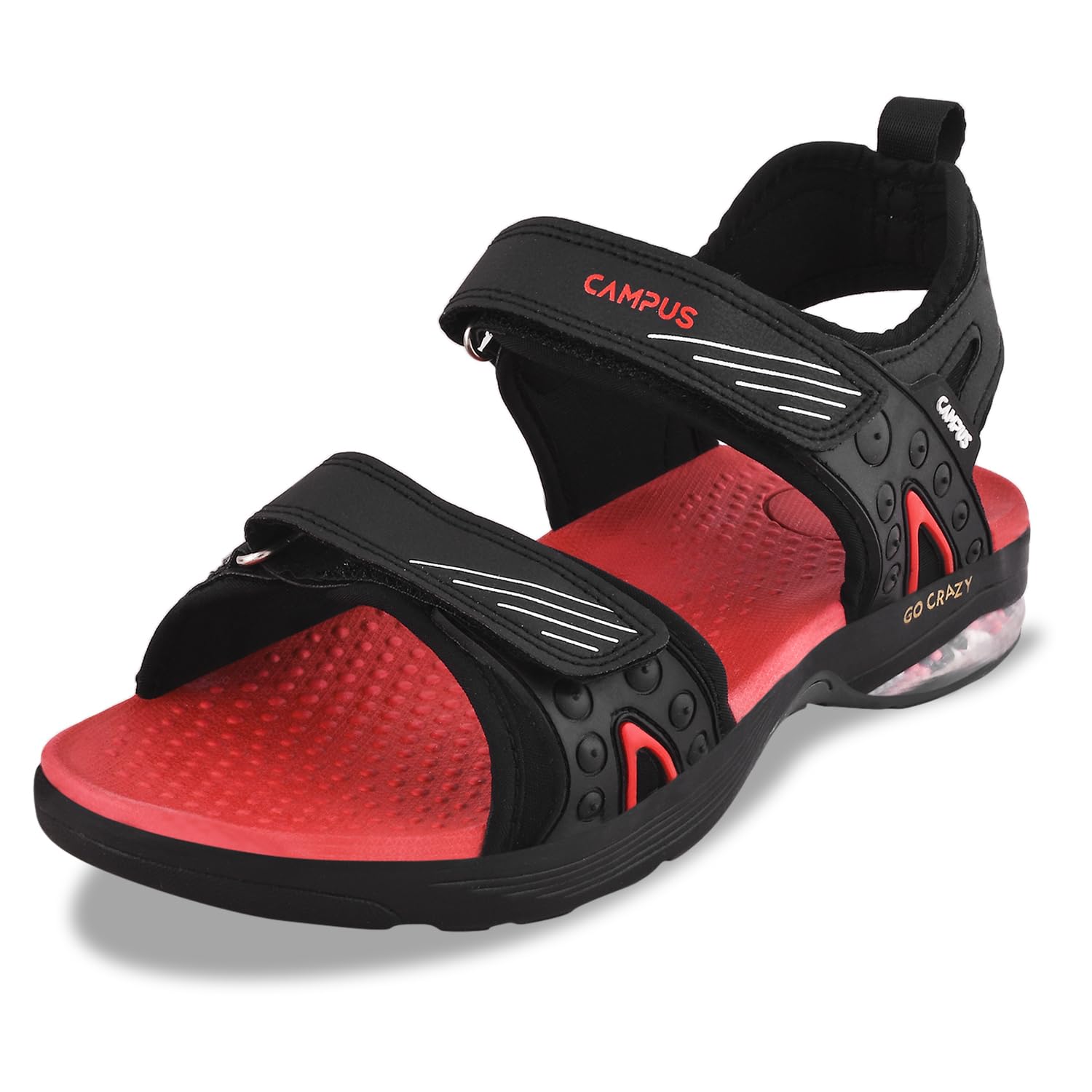 Campus Mens GC-09 BLK/D.Gry/RED Outdoor Sandals - 6UK/India GC-09 (B09MH6D3NN) Amazon Price History, Amazon Price Tracker