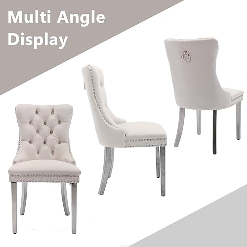 Miniatura 7 de SSLine Juego de mesa de comedor de cristal moderno para 6, 7 piezas, juego de comedor de cocina rectangular, mesa de vidrio templado de 51 pulgadas