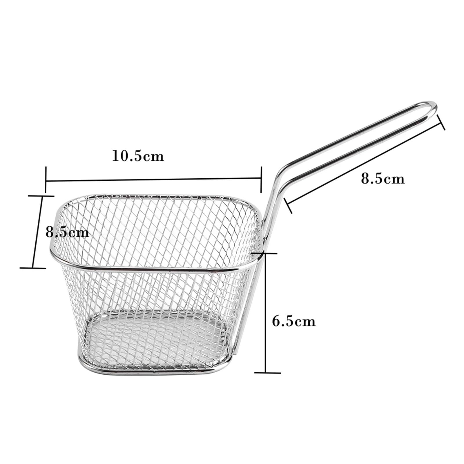 colador acero inoxidable 8 cestas for servir papas fritas, mini colador de acero inoxidable for presentación alimentos