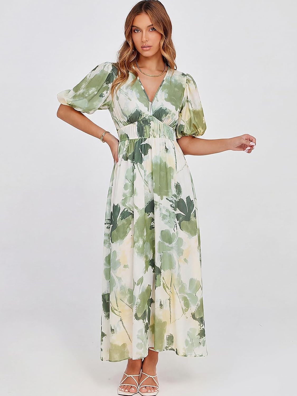 Sissyaki Women's Floral Maxi Dress 2026 Summer Spring Wedding Guest Dress - Image 2