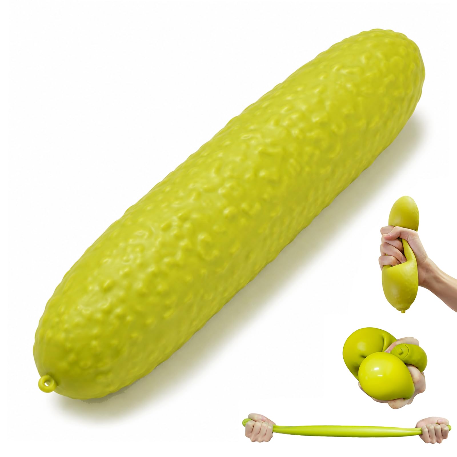 Pickle Squishy Jumbo Big Giant, Large Slow Rise Squishies, Slow Rising Stress Relief Gifts Decoration for Office Home Travel Work Adult Women Applicable to over 18 years old (Pickle) — image 1