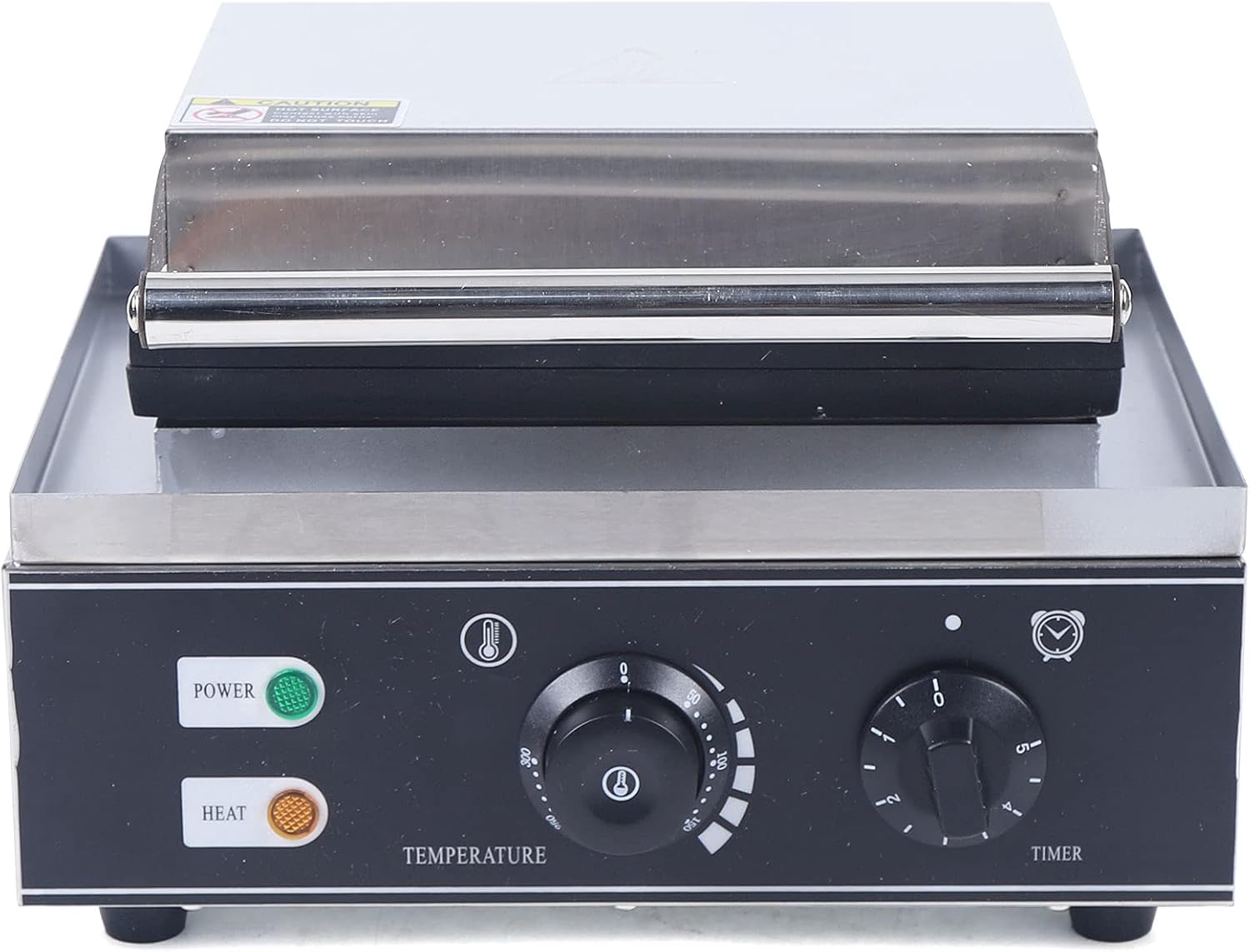 Commercial Donut Machine, 5 Holes Double-Sided Non-stick Electric Doughnut Maker With Temperature Adjustable 50-300℃, Electric Waffle Donut Machine With Time Adjustable 0-5min For Home Use