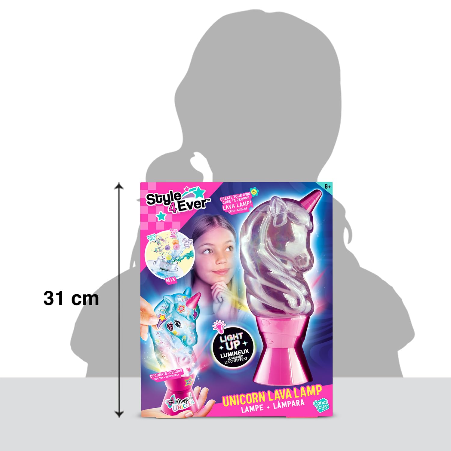 Canal Toys Styl dla Ever-Pretty Lava Jednorożec Lampa DIY-OFG 297