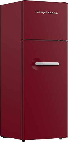 Frigidaire Refrigerador retro de tamaño apartamento con congelador superior, refrigerador de 2 puertas con capacidad de almacenamiento de 7.5 pies