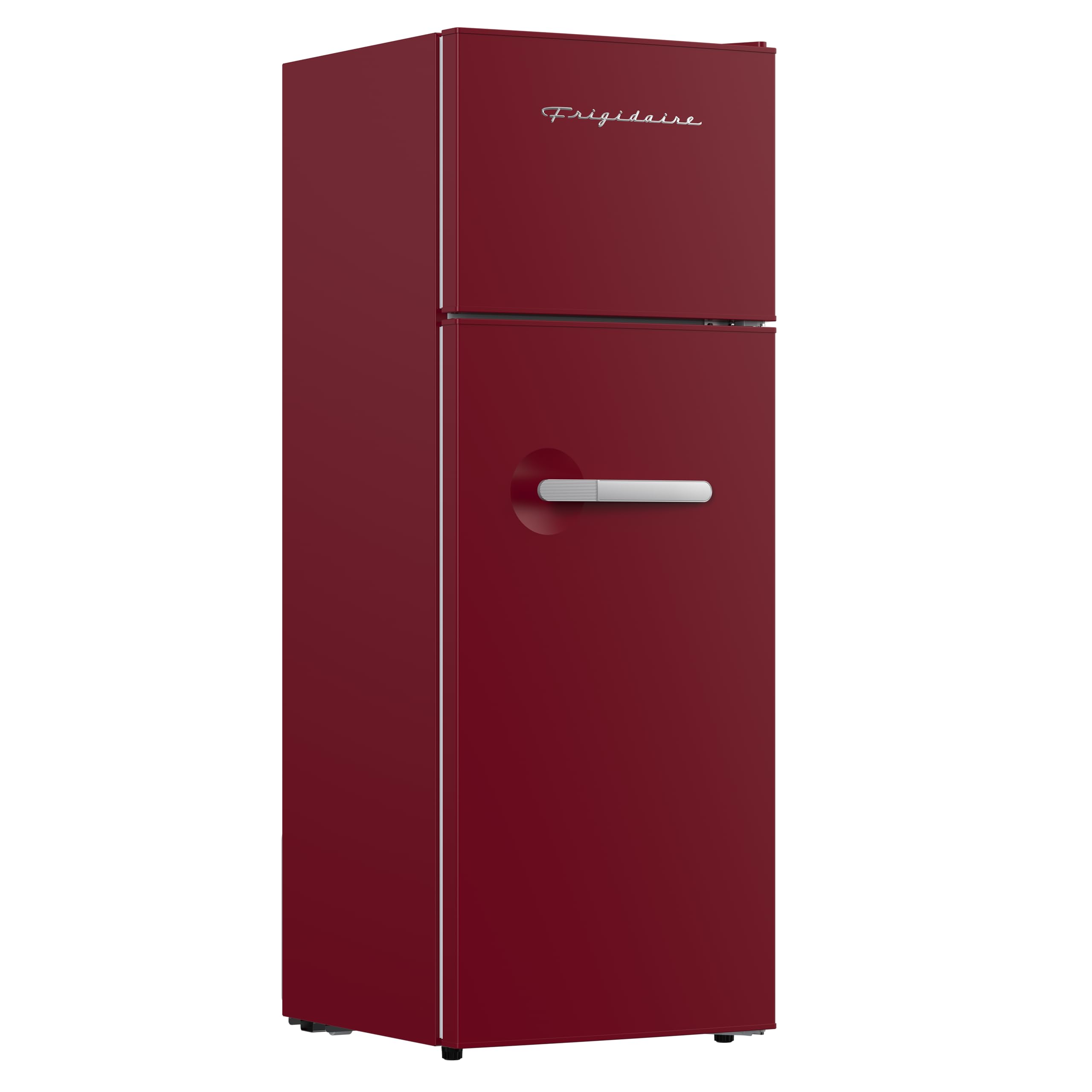 Photo 1 of (see images for damage) Frigidaire Retro Apartment Size Refrigerator with Top Freezer - 2 Door Fridge with 7.5 Cu Ft of Storage Capacity, Adjustable Spill-Proof Shelves, Door & Crisper Bins, Merlot