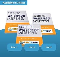 Vista 6 de Printfinish Papel láser sintético (8.5 x 11 pulgadas) (8.5 x 11 8 milésimas de pulgada de pulgada de grosor y 8 milésimas de pulgada)
