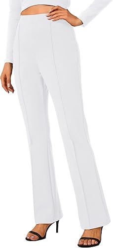 Miniatura 62 de Urban CoCo Pantalones de trabajo elásticos con corte de bota, pantalones de yoga pequeños para oficina casual Gris