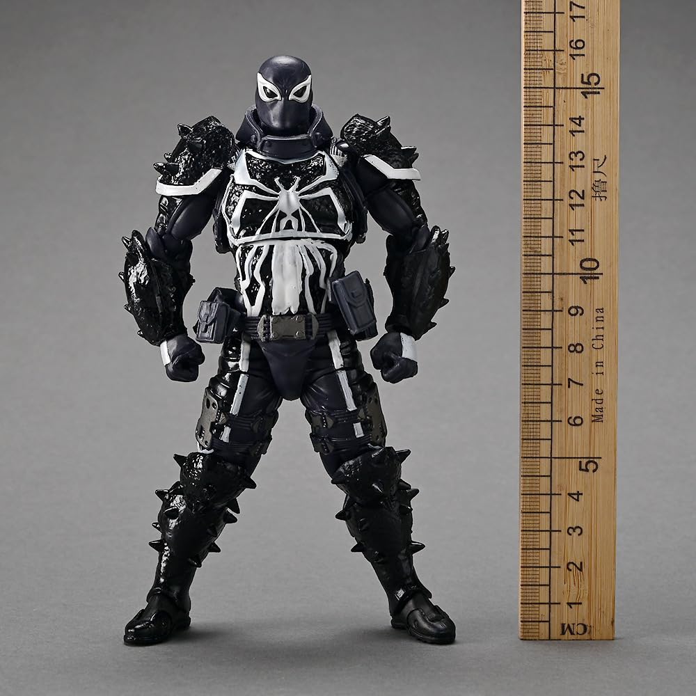 REOZIGN Figurina Venom, Figurine Di Anime Agente Venom 20 Cm / 7,9 Pollici, Modello Di Manga Di Cartone Animato In PVC Fatto A Mano