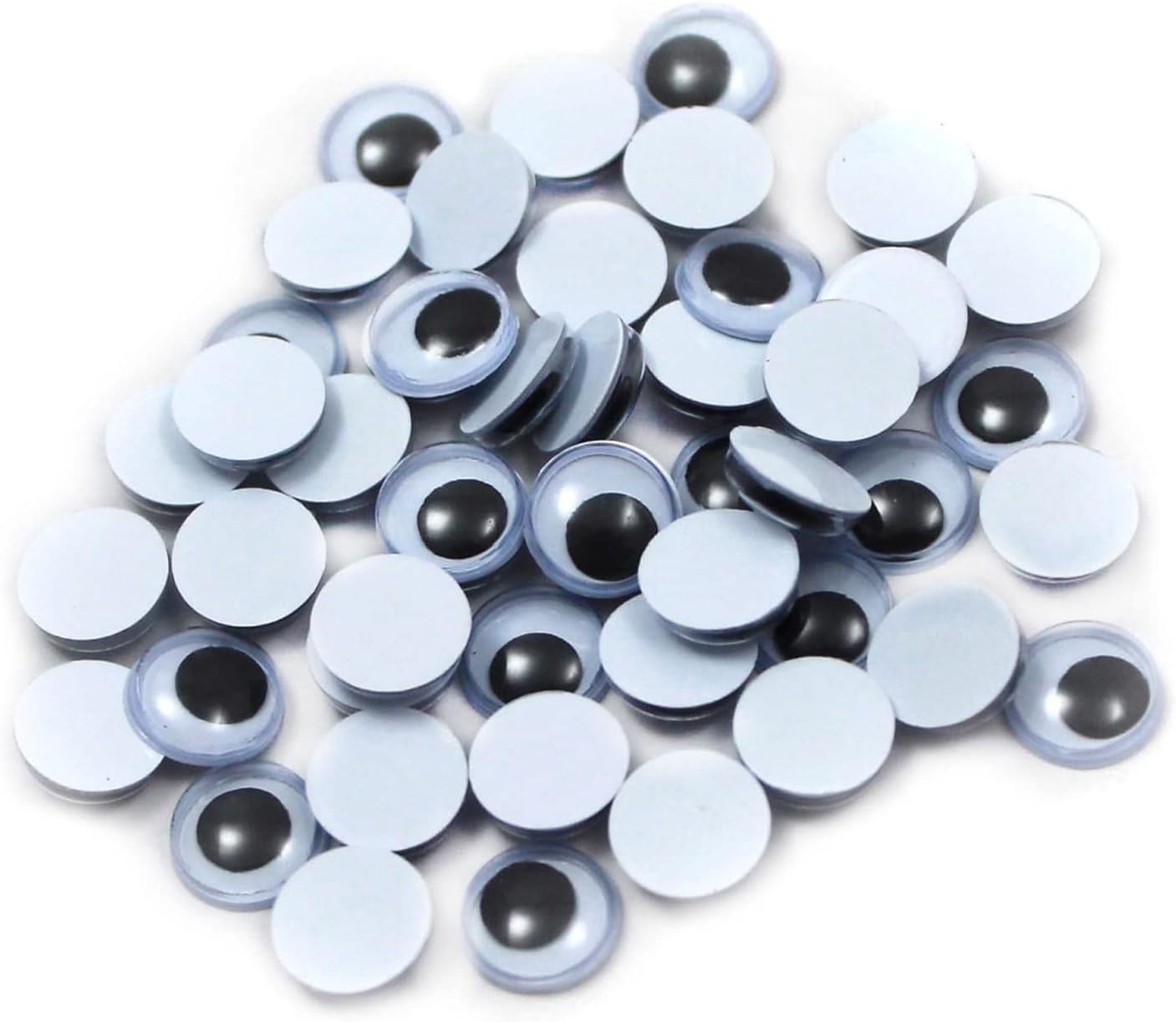 CLI CHL64507-48 Wiggle Eyes 7mm, Black, Grade PK+, 50/Pack, 48 Packs/Bundle