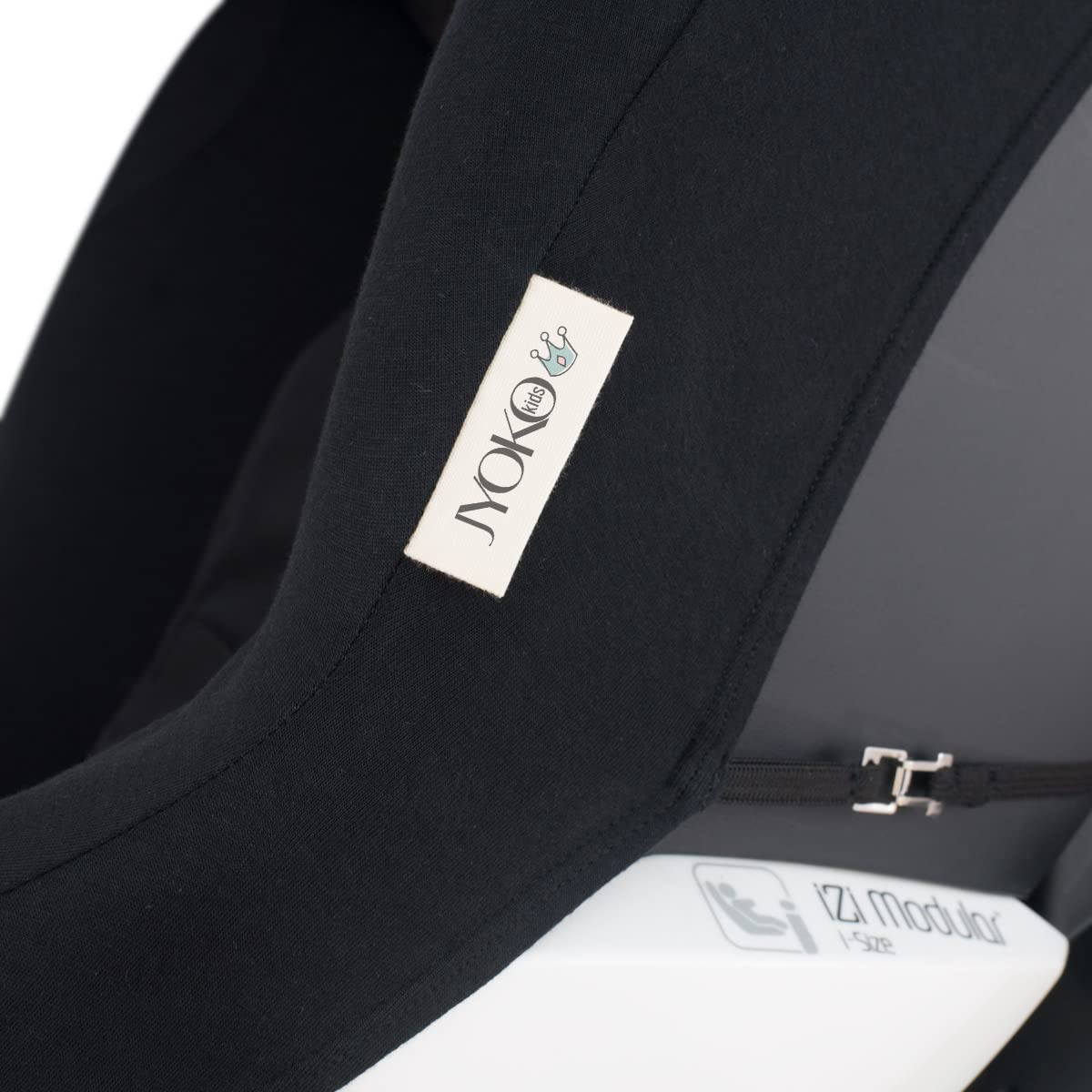 JYOKO KIDS Housse pour siège auto bébé en coton compatible avec Besafe iZi Modular X1 i-Size (Black Series)