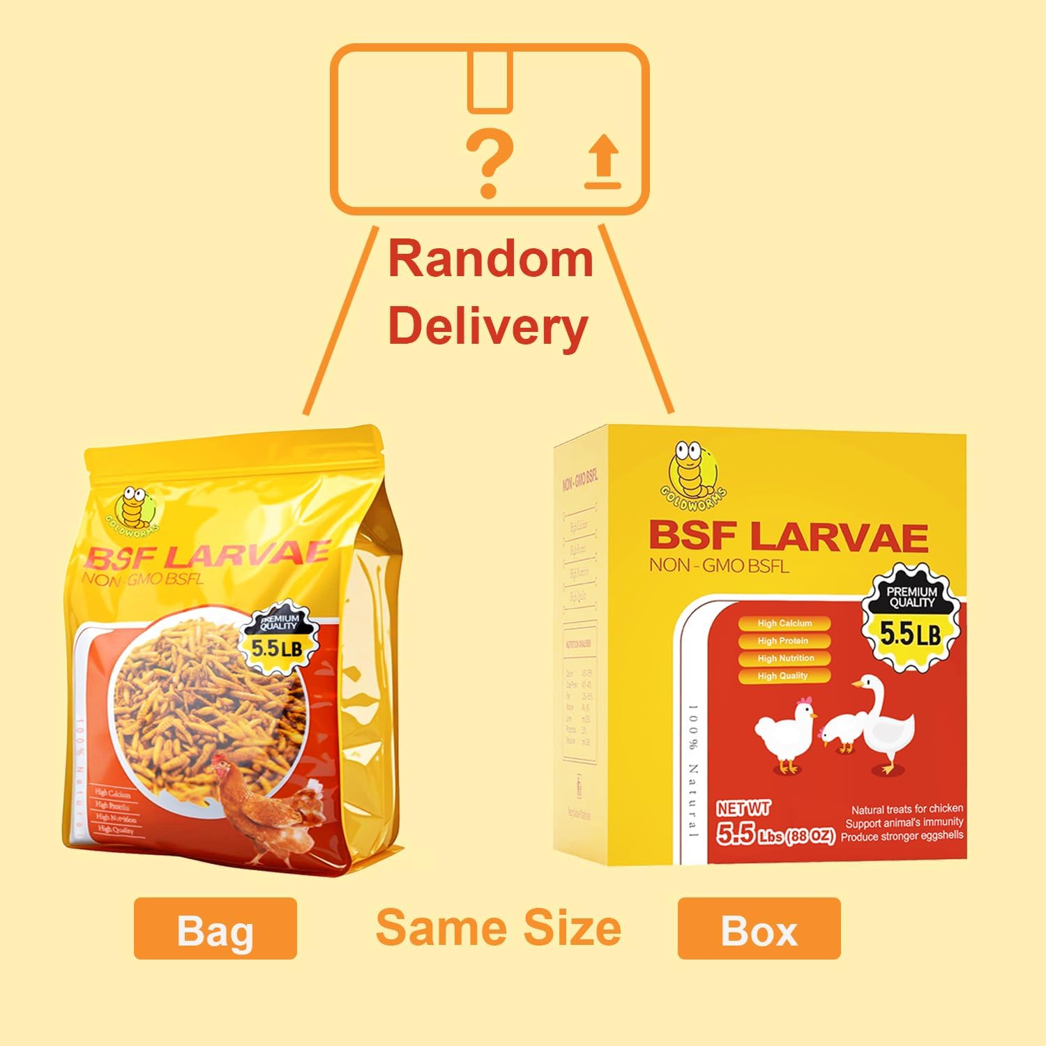 22LB(5.5LB/4Bag) Dried Black Solider Fly Larvae, BSFL is High Protein Chicken Feed with 85x More Calcium Than Dried Mealworms, Poultry Treats, Chickens Love, Birds Love, Hens Love,Ducks Love