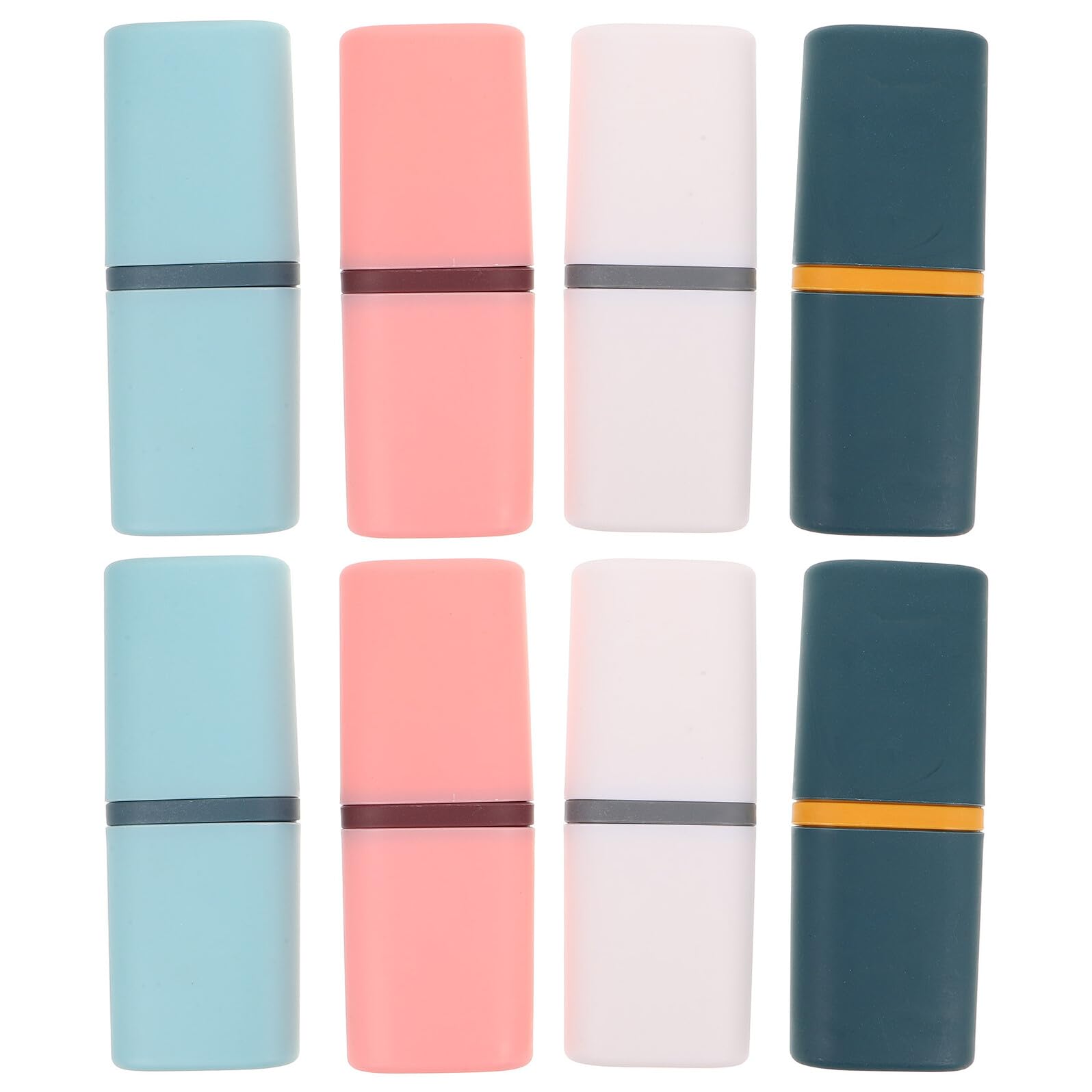 Scatola Porta Spazzolino da Viaggio 8 Pezzi Pp, Pratica | Contenitore per Dentifricio da Viaggio, con Cover Antipolvere, Back To School Party, Organizzazione Compatta