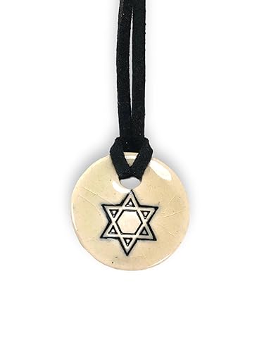 Miniatura 5 de Star of David Ceramic Pendant (Blue)