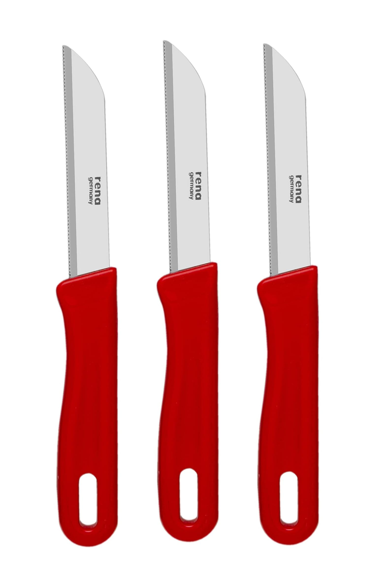 Rena Germany Stainless Steel Knife Set 3-Pieces Silver