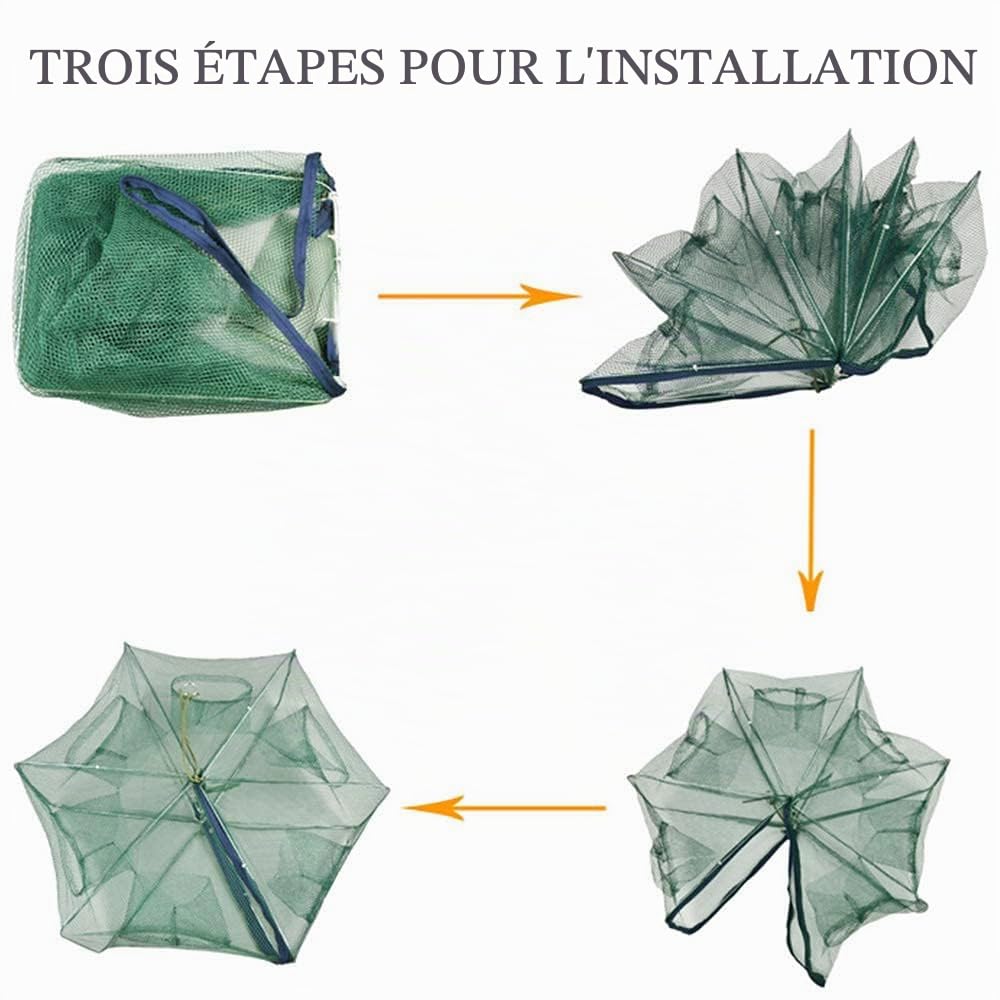Piège à appâts Pliable pour crabes, écrevisses, ménés, crawdad crevettes et crevettes