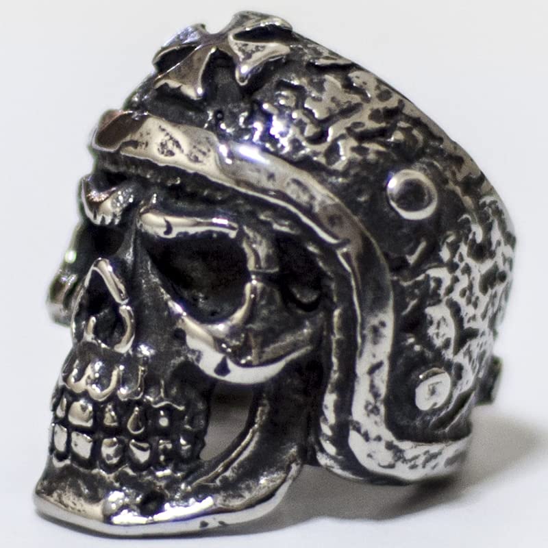 Image of Death Skull Ring for Men Stainless Steel Jewelry Biker Rings Scary Death Ring Skull for Gifts