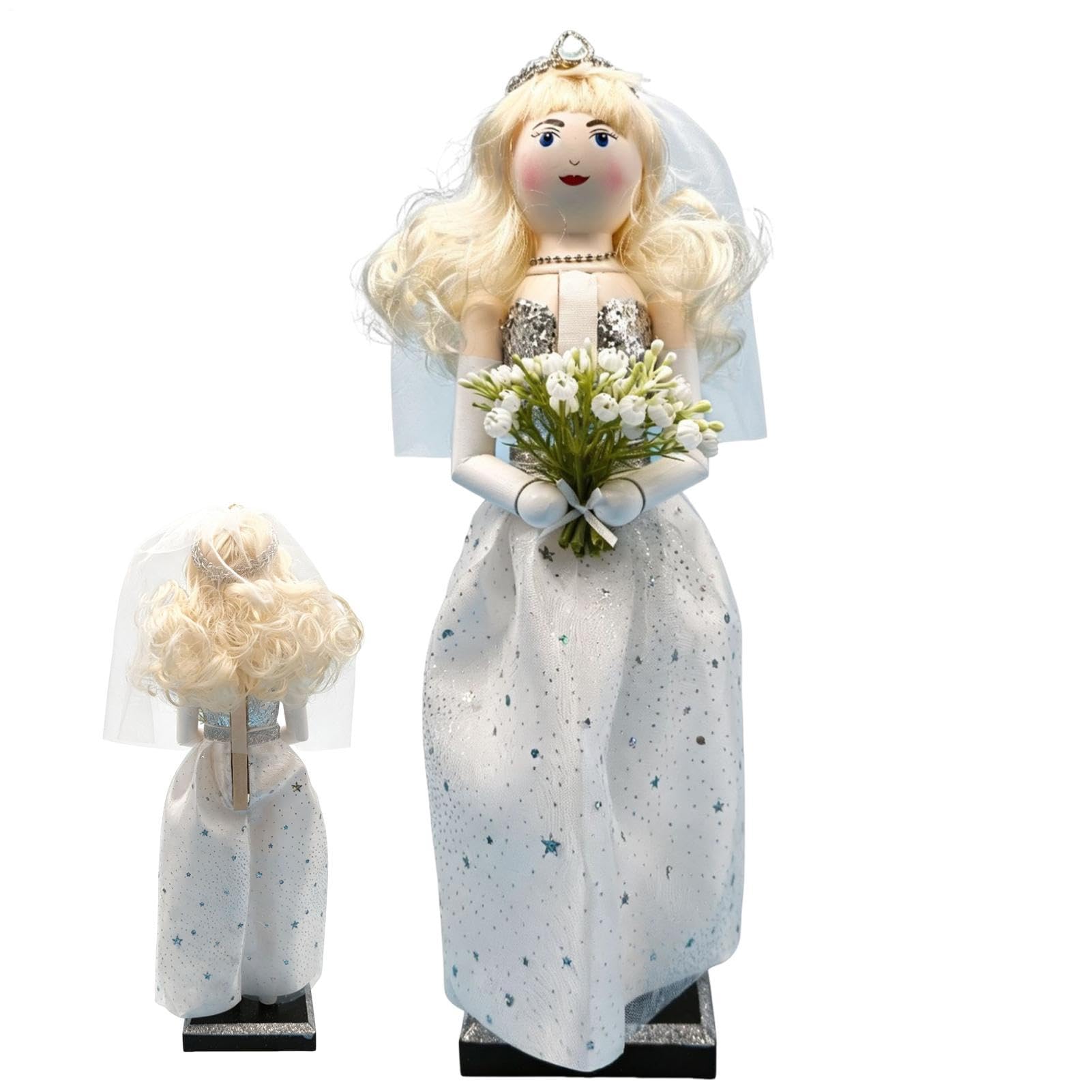 Statua dziadka do orzechów, malowana drewnem, dekoracja stołu, dla panny młodej, pana młodego, figurka dziadka do orzechów, dekoracja, do salonu, biura, na biurko, regał na książki, wejście stolik